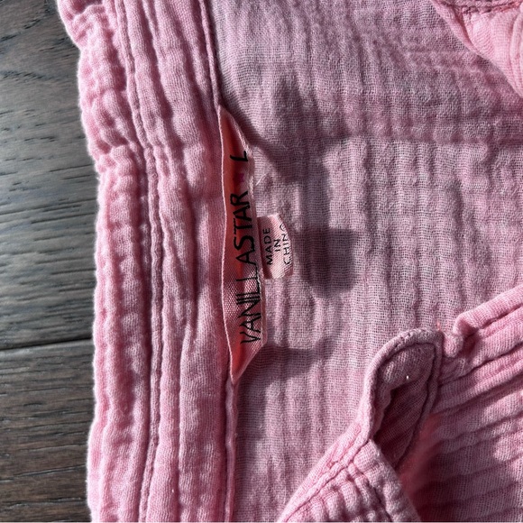 Vanilla Star Light Pink Textured Shirt - Picture 3 of 3